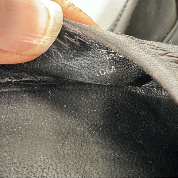 Tory Burch Classic Reva Chocolate Brown Leather Ballet Flats Gold Womens Size 10 - Picture 13 of 13